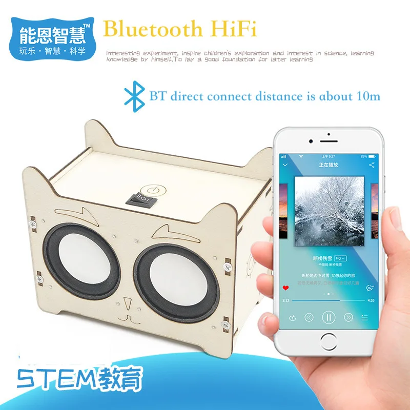 Fai Da Te Hifi Voice Box Modello Lettore Musicale Stem Kit Giocattoli Scientifici Per Bambini Strumenti Per Esperimenti Bambini Sussidi Didattici Forn
