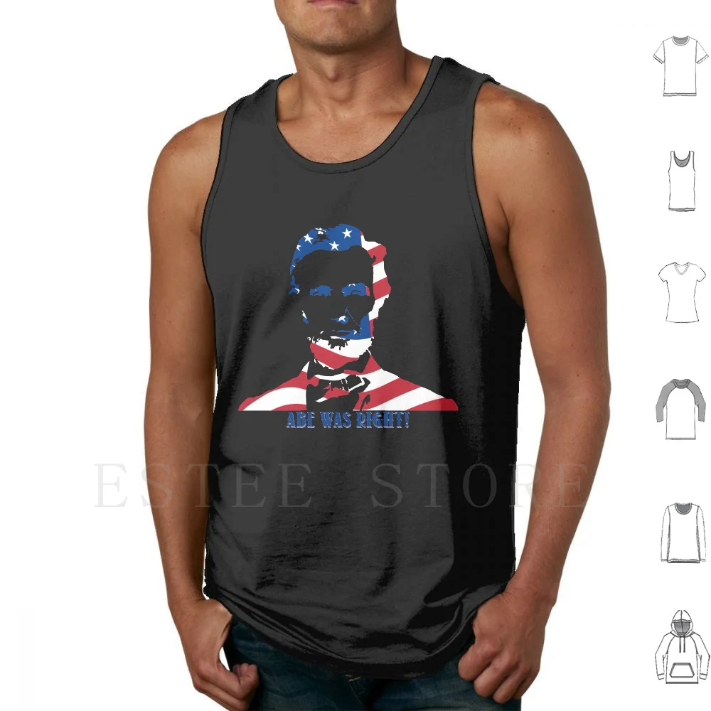 Abraamo Lincoln Era A Destra Canottiere Gilet Senza Maniche Abraamo Lincoln Abe Lincoln Abe Onesto Abe Lincoln Presidente Gettysburg