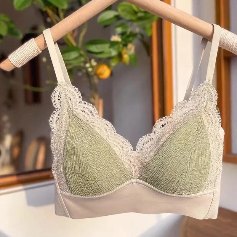 New Wireless Underwear Women Sexy Lace Bra Comodo Sottile Bralette Ropa Mujer Underwear Ropa Interior De Mujer Victoria Secret