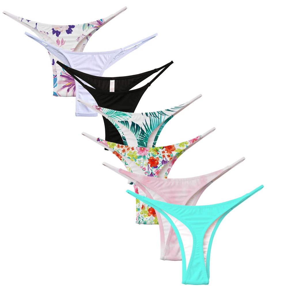Costume Da Bagno Sexy Da Donna Costumi Da Bagno Vintage Biquini Brasiliani Neri Bikini Segreti Fondo T-Back Bianco Sfacciato Bikini Pantaloni Perizoma