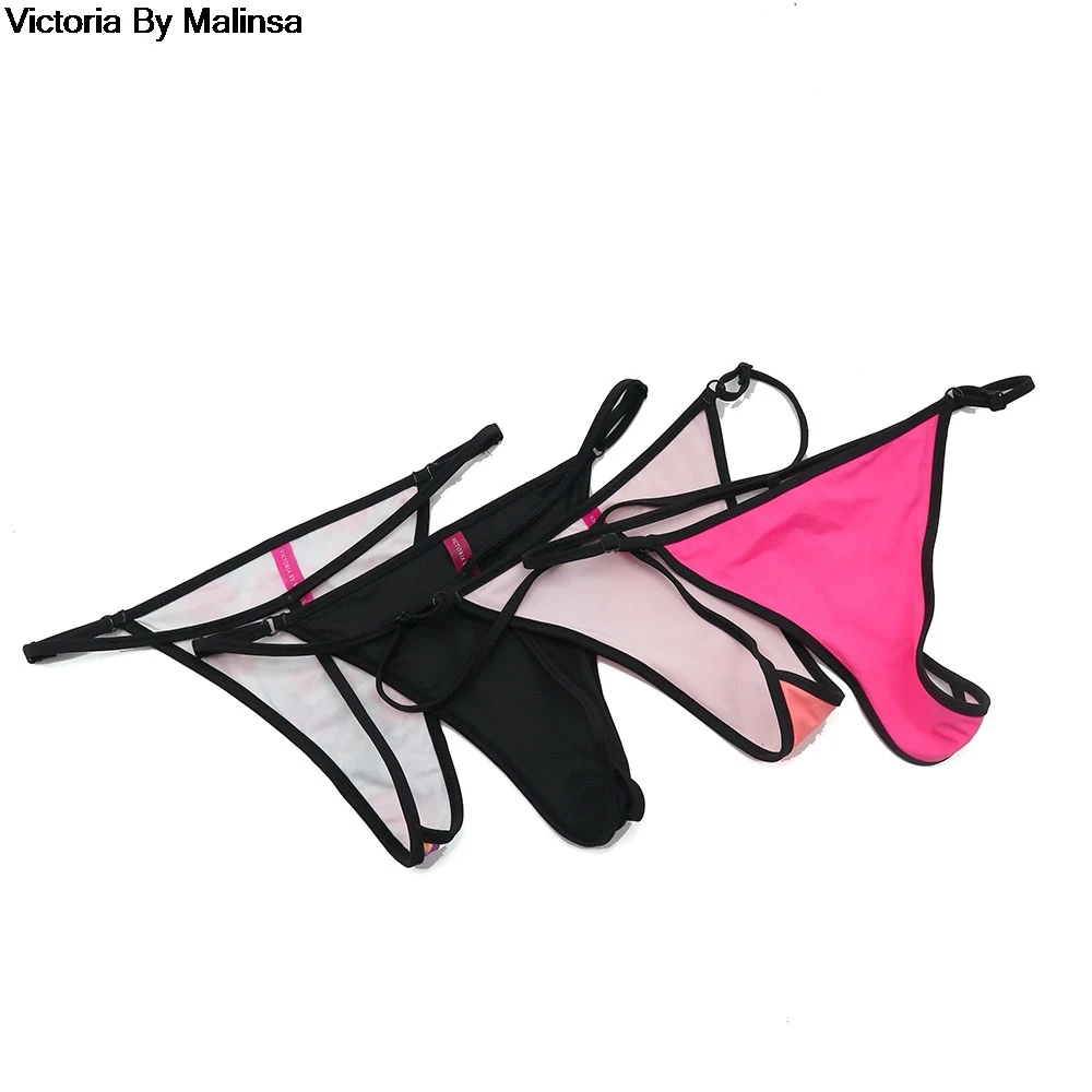 Donne Costumi Da Bagno Brasiliani Biquini Sexy T-Back Bikini Sfacciato Gonne E Pantaloni Segreto Costume Da Bagno D'Epoca Delle Donne Perizoma Bikini 