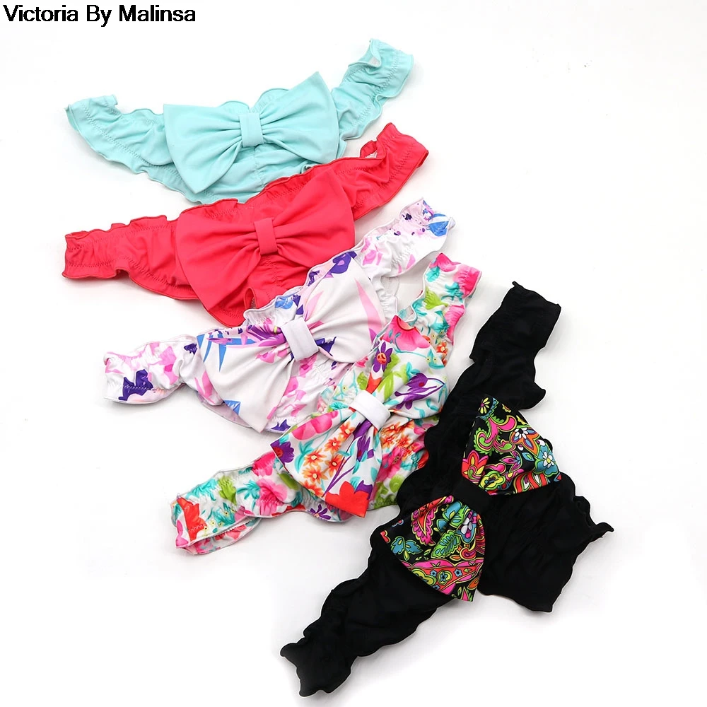 Costume Da Bagno Bikini Da Donna Con Stampa Biquini Costumi Da Bagno Bikini Sexy Costume Da Bagno Plus Size Xl Costume Da Bagno Pantaloni Brasiliani E