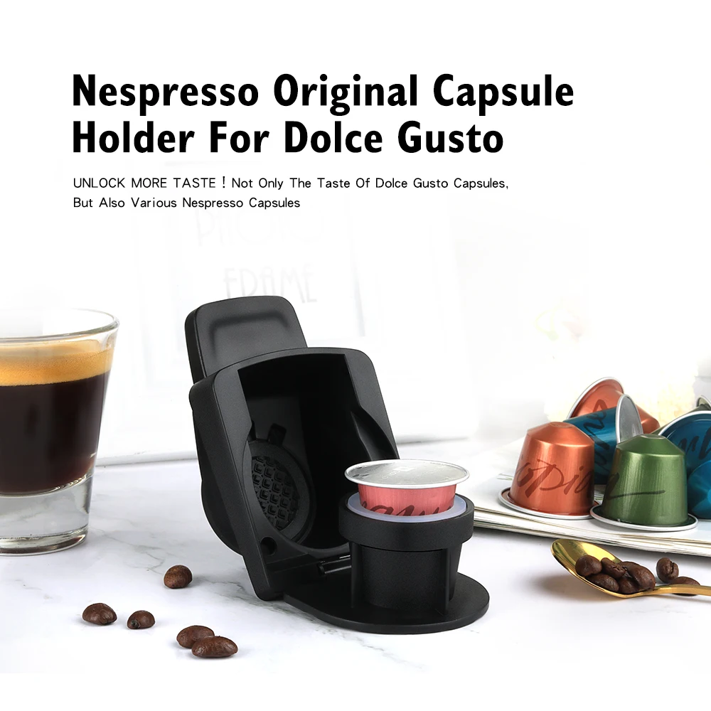 Adattatore Per Connettore Per Macchine Da Caffè Dolce Gusto Con Portacapsule Caffè Originale Nespresso Cialde Caffè