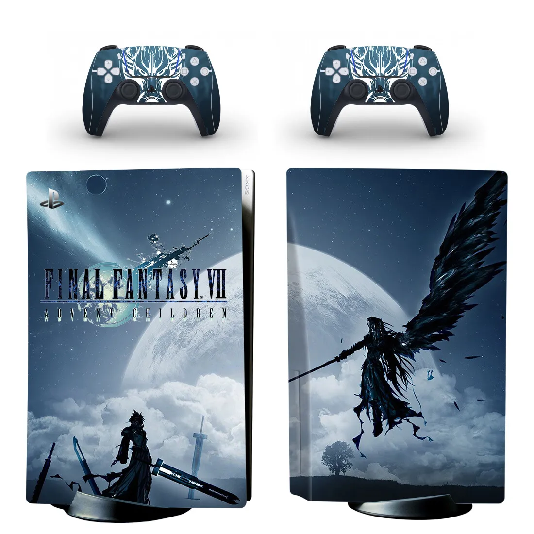 Game Final Fantasy Remake Ps5 Disc Skin Sticker Decalcomania Cover Per Console E Controller Ps5 Disk Skin Sticker Vinyl