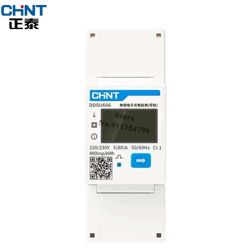 Chint Ddsu666 Dtsu666 Monofase Su Guida Din Modbus Rs485 Bidirezionale Smart Energy Power Kwh Misuratore Di Corrente Elettrica Wattmetro