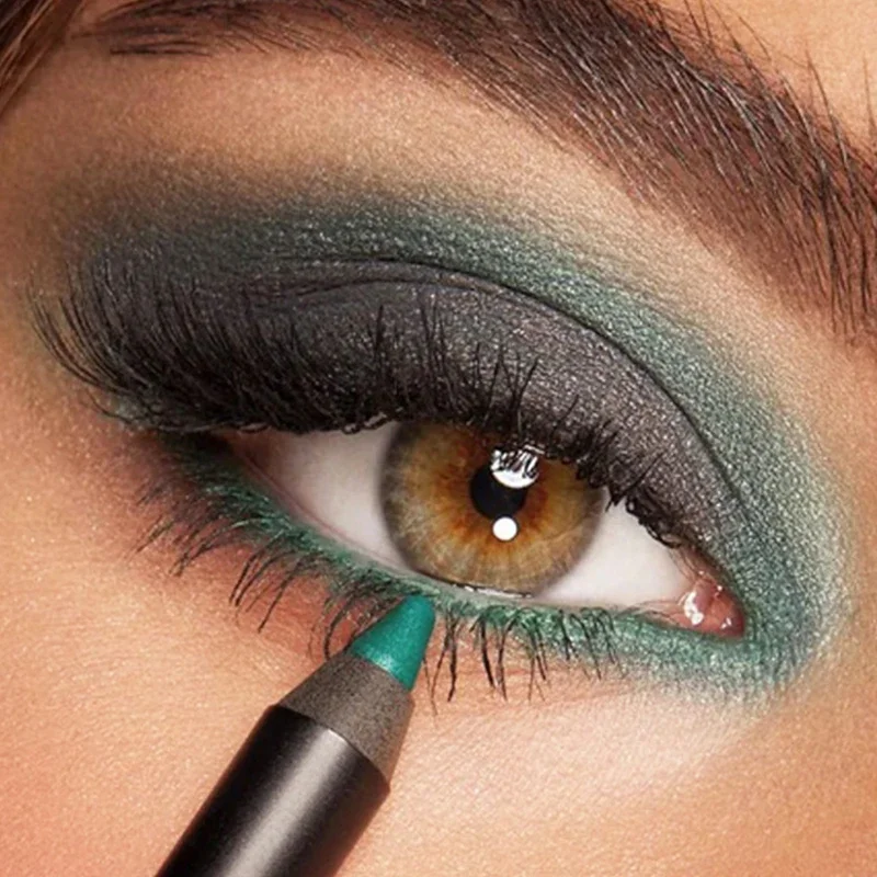 15 Colori Perlescente Ombretto Eyeliner Matita Impermeabile Glitter Opaco Nudo Ombretto Trucco Pigmento Baco Da Seta Ombretto Penna