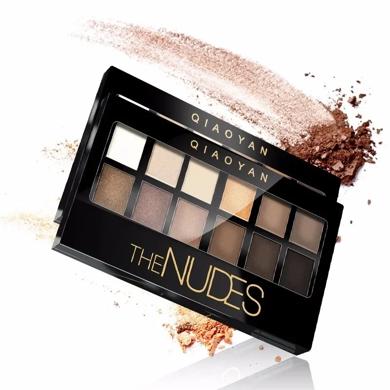 12 Colori Eyeshadow Professional Makeup Palette Natural Shimmer Matte Nudes Make Up Cosmetic Eye Shadow Plate