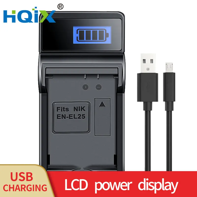 Hqix Per Nikon Z30 Z50 Zfc Camera En-El25 Batteria Del Caricatore