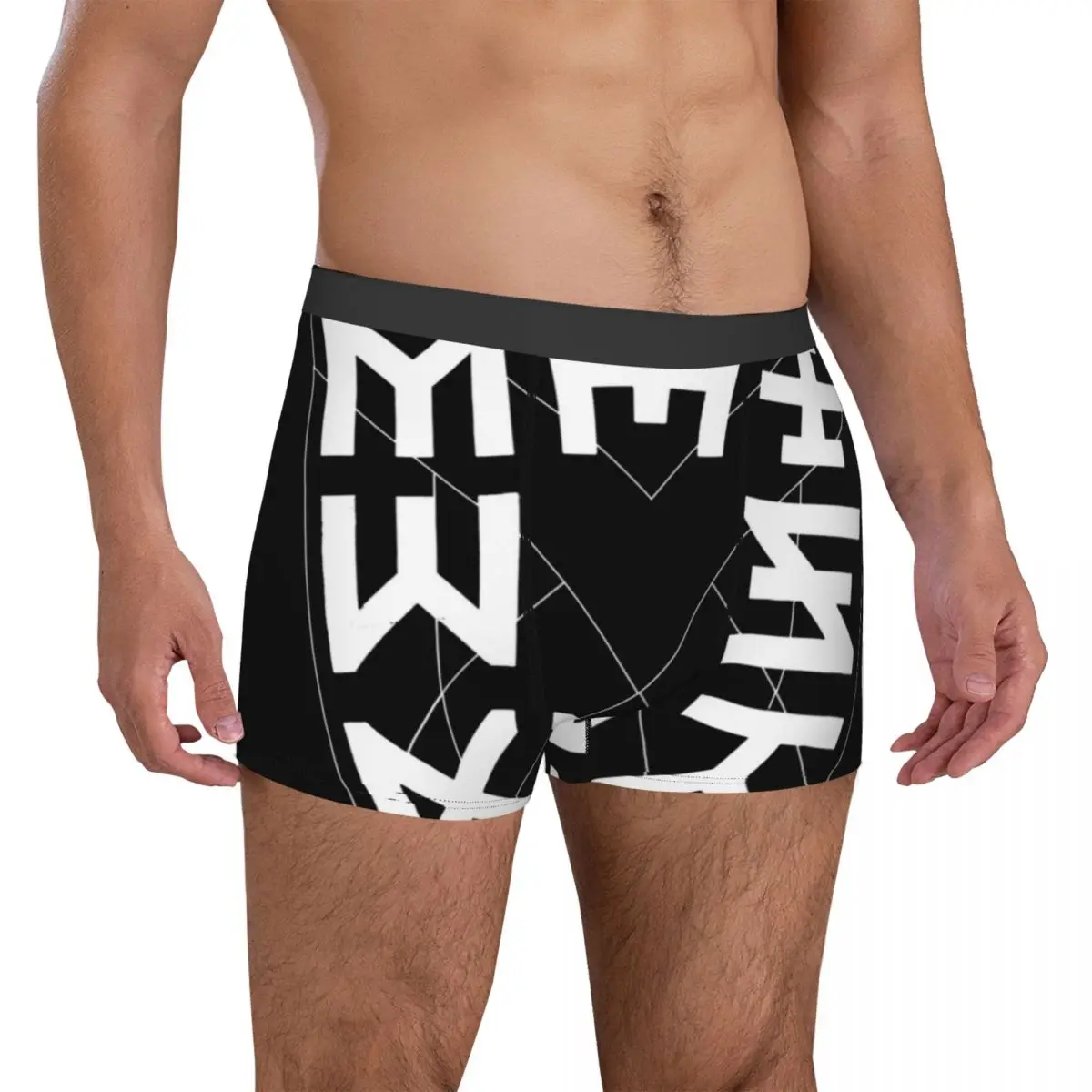 Monsta X Underwear Monsta X Protocol Terminal Mutande Elastiche Sublimazione Boxer Slip Pouch Maschi Plus Size Boxershorts