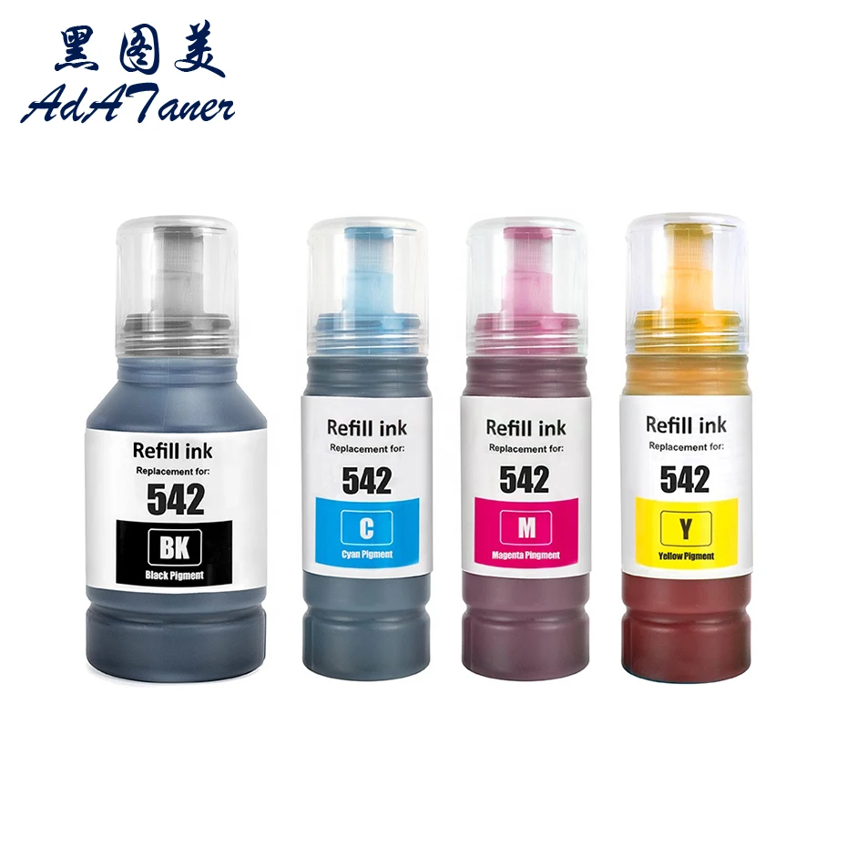 T542 542 Premium Color Compatibile Bulk Bottle Inchiostro Di Ricarica A Base D'Acqua Per Epson Ecotank Pro Et-5850 5150 5800 5880 16650 St-C8090