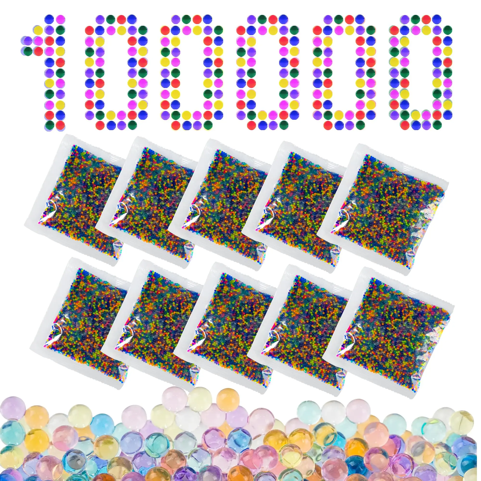 Munizioni Per Pistola A Sfera In Gel-Perline D'Acqua Non Tossiche Per Bambini Pistola A Sfera Splatter 7-8Mm Palla Splatter, Proiettili Blasters Perli