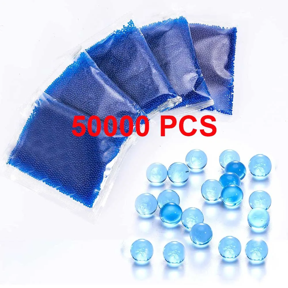 5 Pack 50000Pcs Pistola Giocattolo Proiettili Palline Di Gel Blaster Munizioni 7-8Mm Palline D'Acqua Perline Gel Blaster Pistola Giocattoli Per Bambin