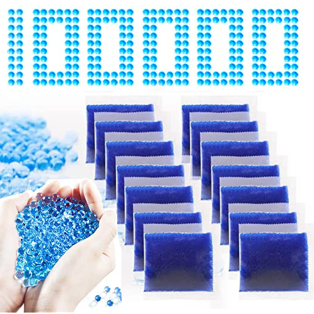 Gel Balls Blaster Ammo Splat Gun Beads Refill 7-8Mm Water Ball Bullet Compatibile Con Pistola Orbeez E Pistola A Sfera Splatter Blue Mix