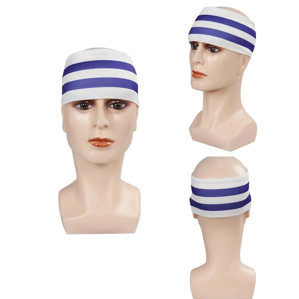 Anime Piece Crick Cosplay Pirate Scarf Corps Ghost Cos Man Travestimento Stripe Headband Adult Halloween Costume Accessori Puntelli