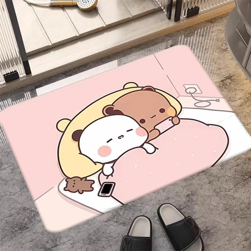 Antiscivolo Bedrooom Tappeto Da Cucina Bubu Dudu Panda Tappetino Di Benvenuto Tappeto Da Bagno Per La Casa Tappetini Per La Stanza Balcone Pediluvio P