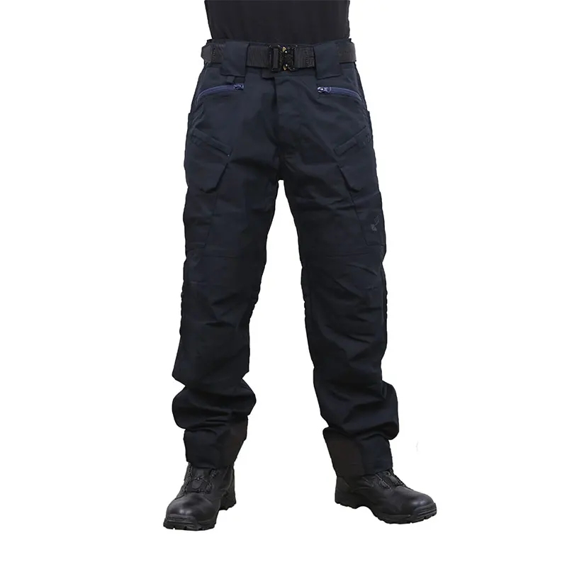 Pazaguila Frogman Combat Pants Tactical Mens Duty Cargo Pants Long Hunting Training Airsoft Escursionismo Militare Blu Navy