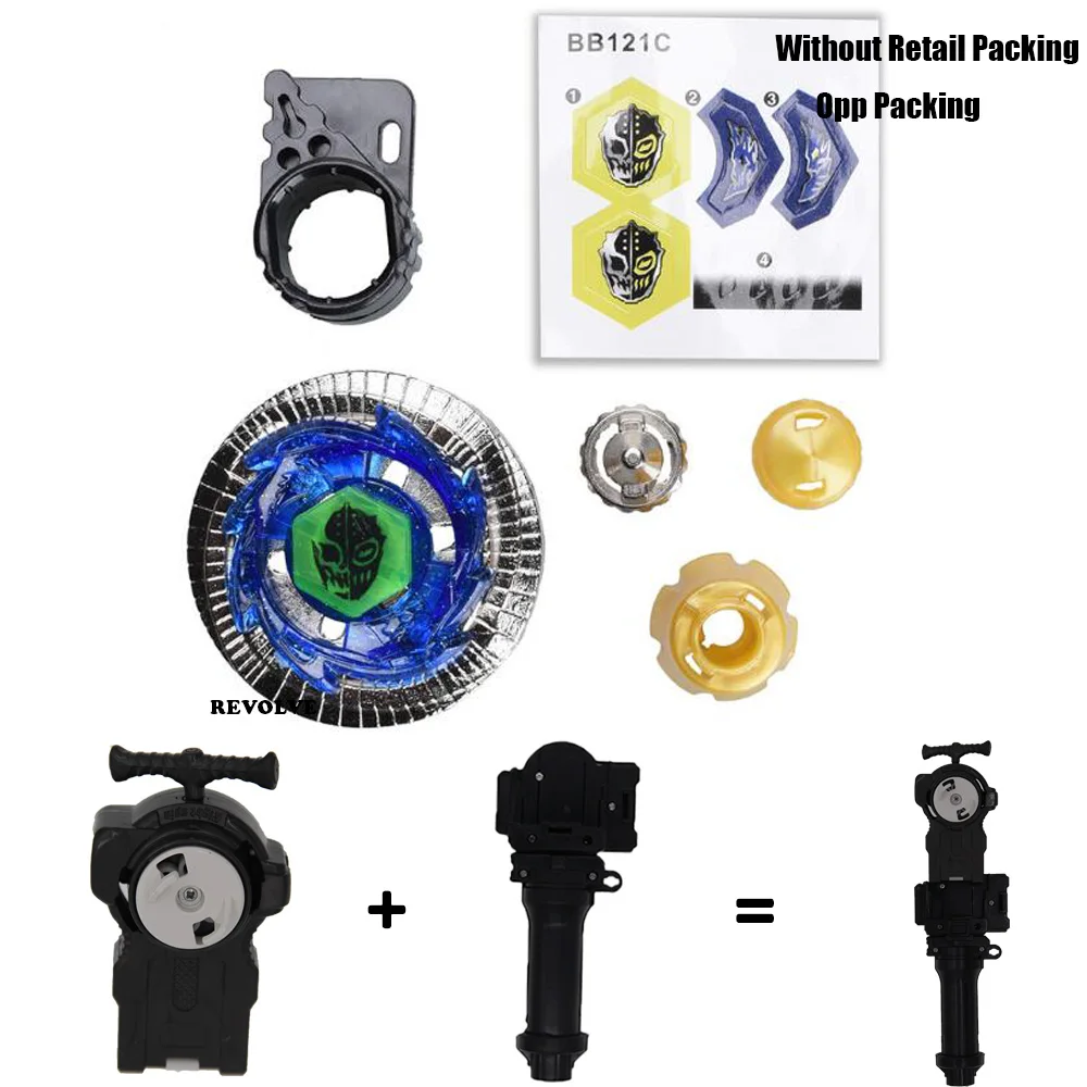B-X Toupie Burst Beyblade Doomscizor Toupie Metal Fusion 230Wd Duouranus Bb121C Grip Con Launcher