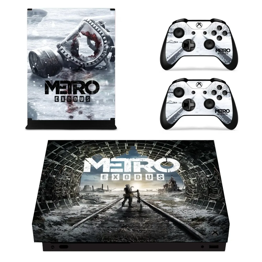 Game Metro Exodus Skin Sticker Decal Per Microsoft Xbox One X Console E Controller Per Xbox One X Skin Sticker Vinyl