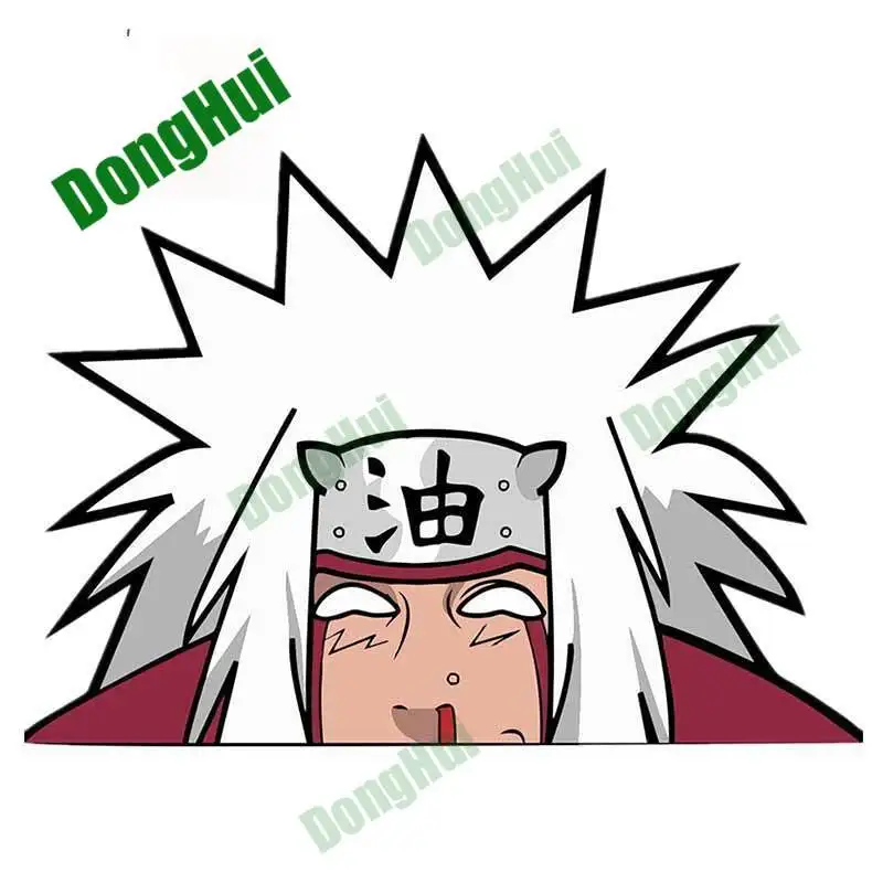 Creativo Drole Jiraiya Anime Voiture Autocollants Moto Casque Tronc Planche De Surf Guitare Bagages Scratch Etanche Autocollants