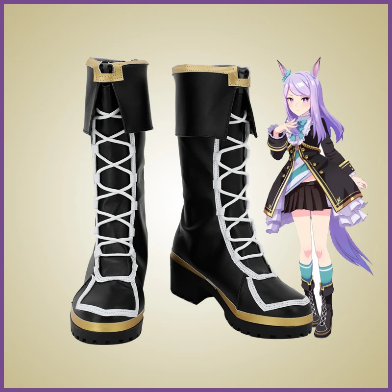 Uma Musume Pretty Derby Mejiro Mcqueen Cosplay Stivali Scarpe Halloween Cosplay Prop Per Ragazze Donne Adulte