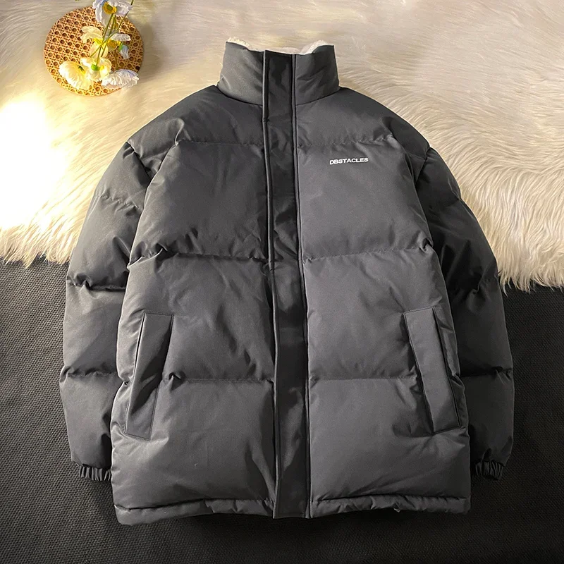 2024 Multicolor Men Winter Fashion Short Stand-Up Collar Plus Velvet Parker Jacket Men Casual Addensare Warm Jacket Coat Men