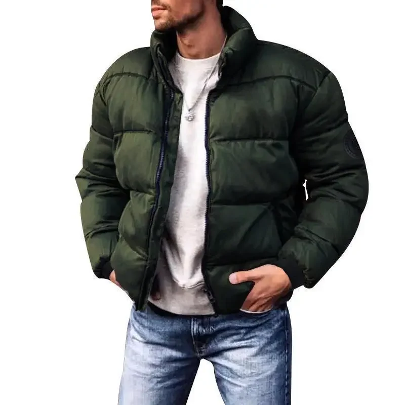 Piumino/Giacca Parka Imbottita In Cotone Addensato Giacca Parka Invernale Y2K Da Uomo Abbigliamento Invernale Giacca Con Colletto Rialzato Outwear