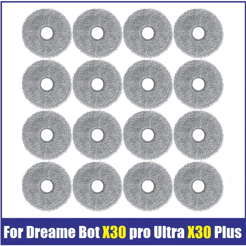16 Pezzi Panno Per Mocio Per Xiaomi Dreame X30 / X30 Pro Robot Aspirapolvere Pezzi Di Ricambio Accessori