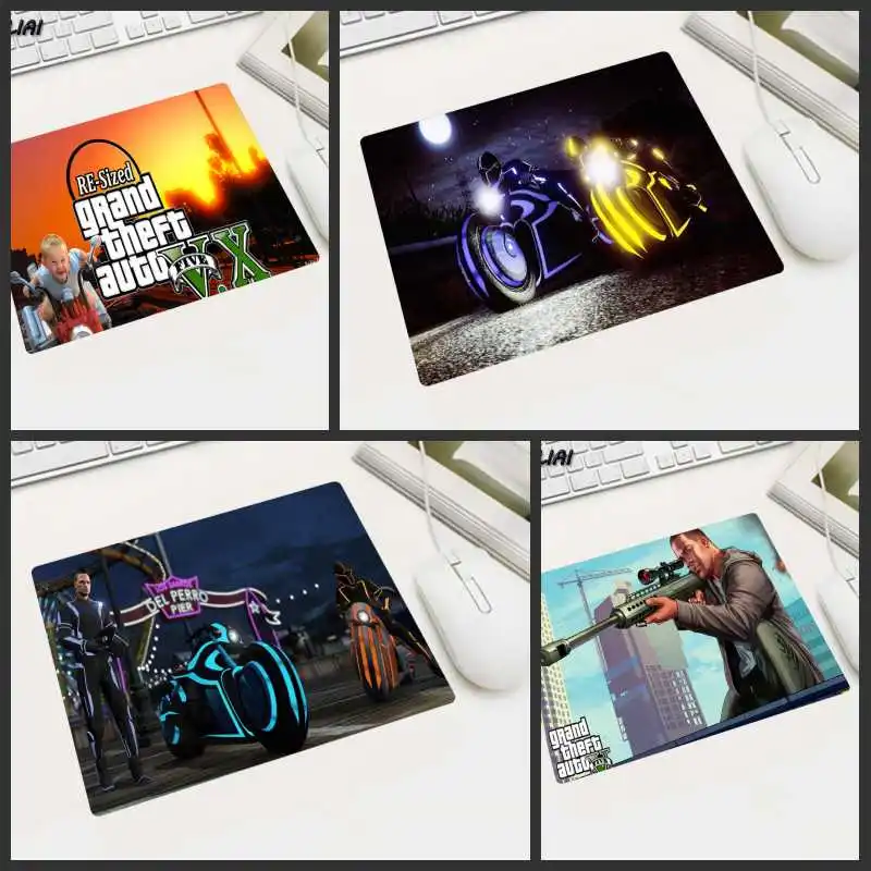Xgz Diy Gta Pc Game Tappetino Per Mouse Di Piccole Dimensioni Gioco Antiscivolo Giochi Di Gioco Per Laptop Mousepad Per Rainbow Six Siege Gta 5 Lol Ma