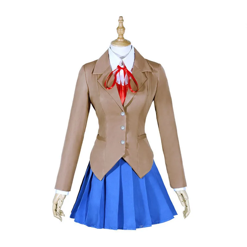 Gioco Doki Doki Literature Club Monika Cosplay Sayori Yuri Natsuki Costume Cosplay Uniforme Scolastica Ragazza Costumi Donna