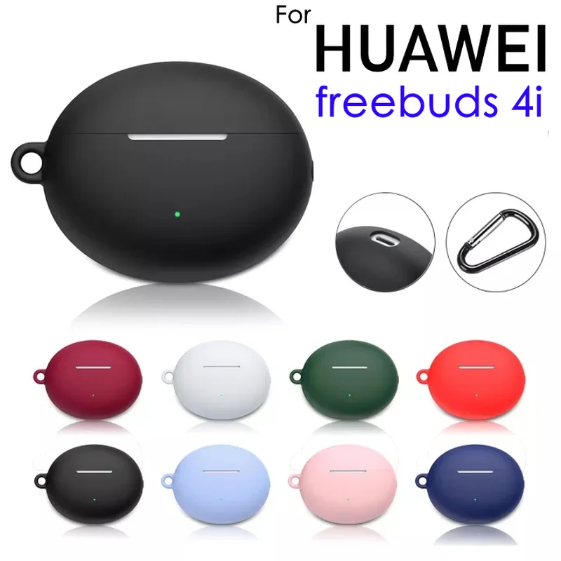 Per Huawei Freebuds Custodia Protettiva Per Cuffie 4I Cover In Silicone Shell Buds Accessori 4I Custodia Freebuds 4I Con Gancio Per Huawei