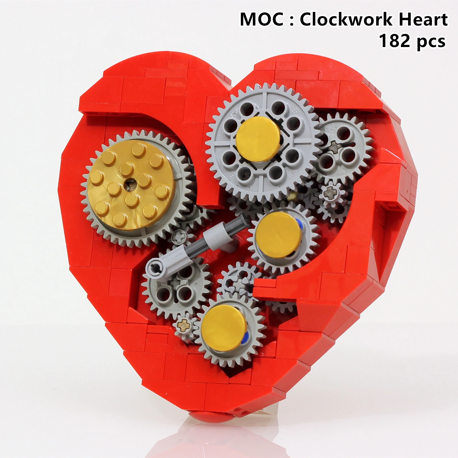 Rainbow Pig Moc Moc Clockwork Heart Diecast Model Kid Giocattoli Educativi Per Bambini Moc- 4453 Cervello Gioco Giocattoli Per Bambini Regalo Di Compl