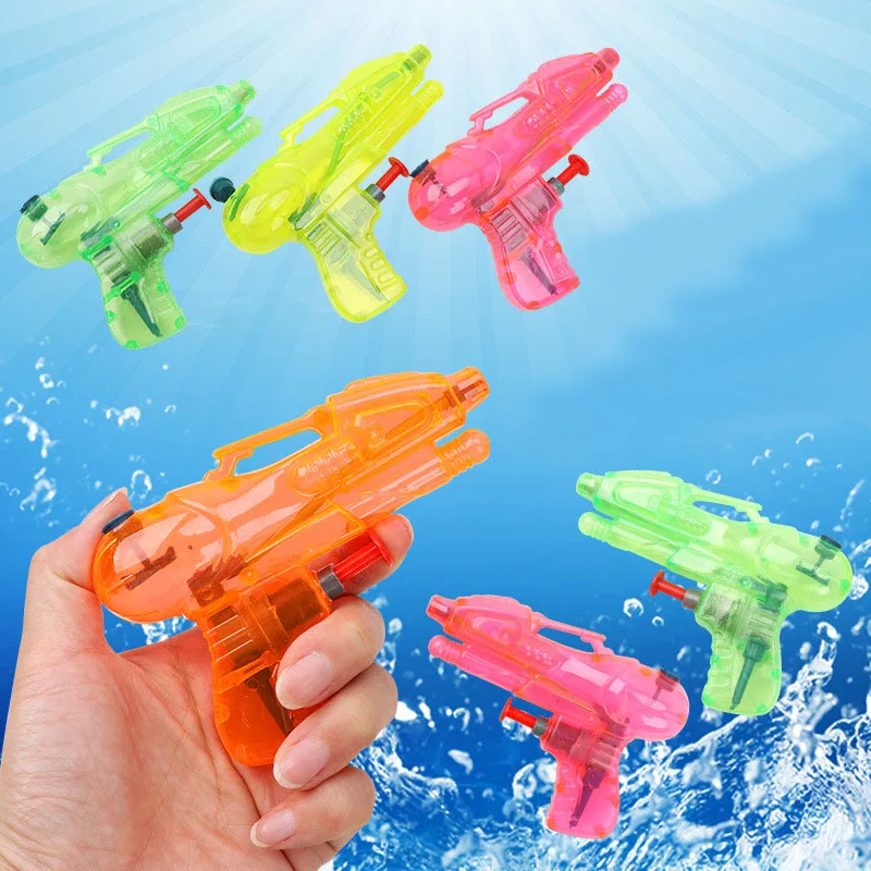 5 Pcs Pistole Ad Acqua Giocattolo Per Bambini Mini Pistole Ad Acqua Trasparenti Squirt Bambini Estate Combattimento All'Aperto Spiaggia Blaster Giocat