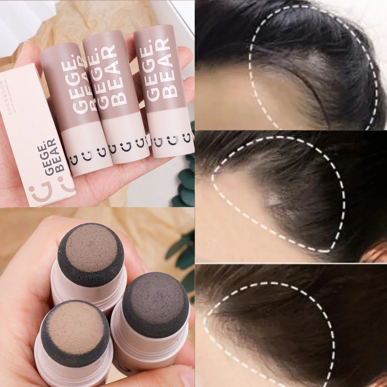 Capelli Soffici In Polvere Radice Nera Coprire Impermeabile Resistente Al Sudore Naturale Riempimento Dei Capelli Attaccatura Dei Capelli Ombretto In 