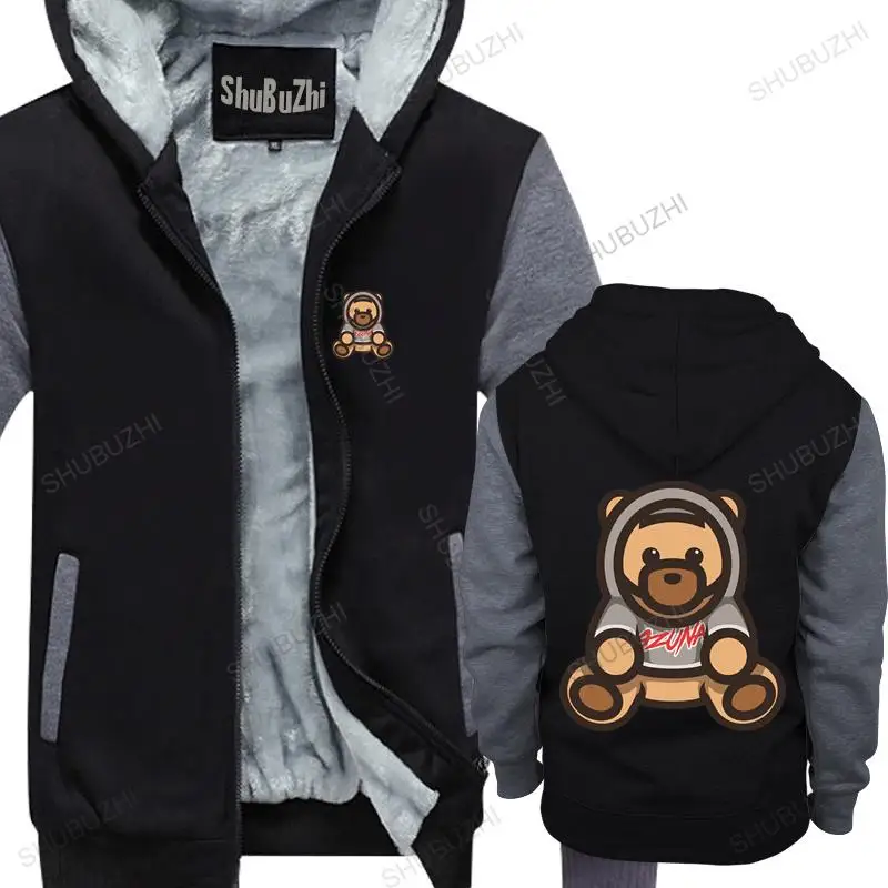 Felpe Con Cappuccio In Cotone Homme Zipper Ozuna Singer , Ozuna, Bear, Bab - Zuna Brand Winter Hoodie Warm Jacket