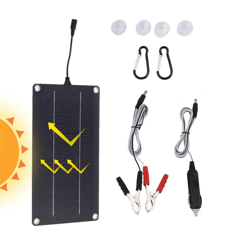 Mantenitore Della Batteria Dell'Auto Solare Impermeabile 12V/24V Mantenitore Della Batteria Solare Plug And Play Kit Di Ricarica Di Mantenimento Del P