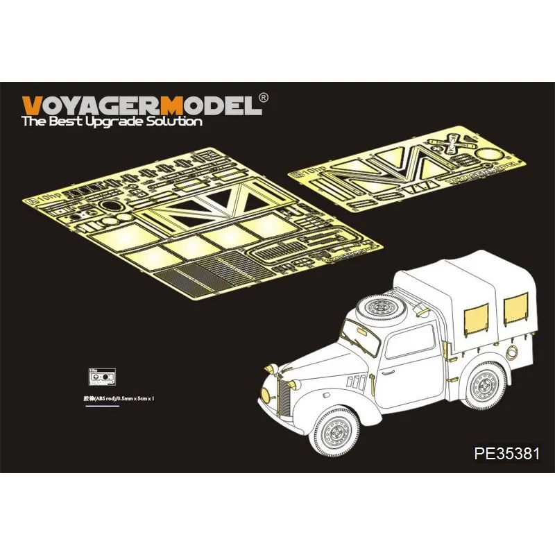 Voyager Modello Pe35381 Scala 1/35 Wwii British Light Utility Car 10Hp (Per Tamiya 35308)