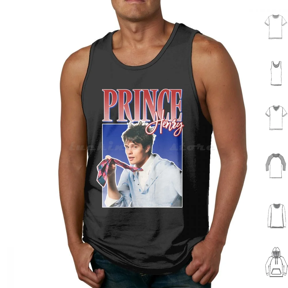 Prince Henry Red , White And Royal Blue Nican Galitzine Retro Vintage Canotte Stampa Cotton Prince Henry Prince