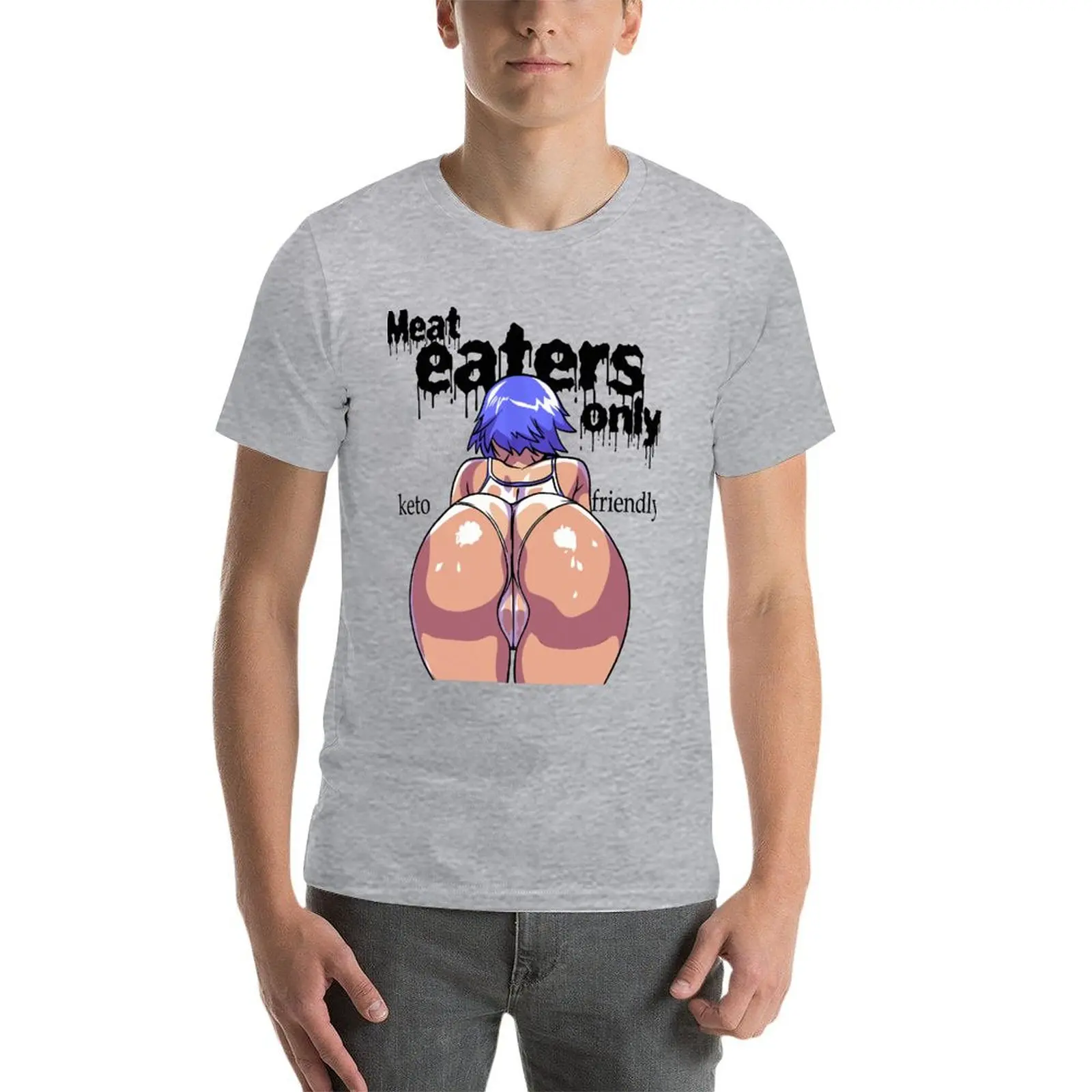 Mangiatoie Solo Keto Hentai Anime Magliette Oversize Abbigliamento Da Uomo Di Marca Manica Corta Streetwear Plus Size Top Tee