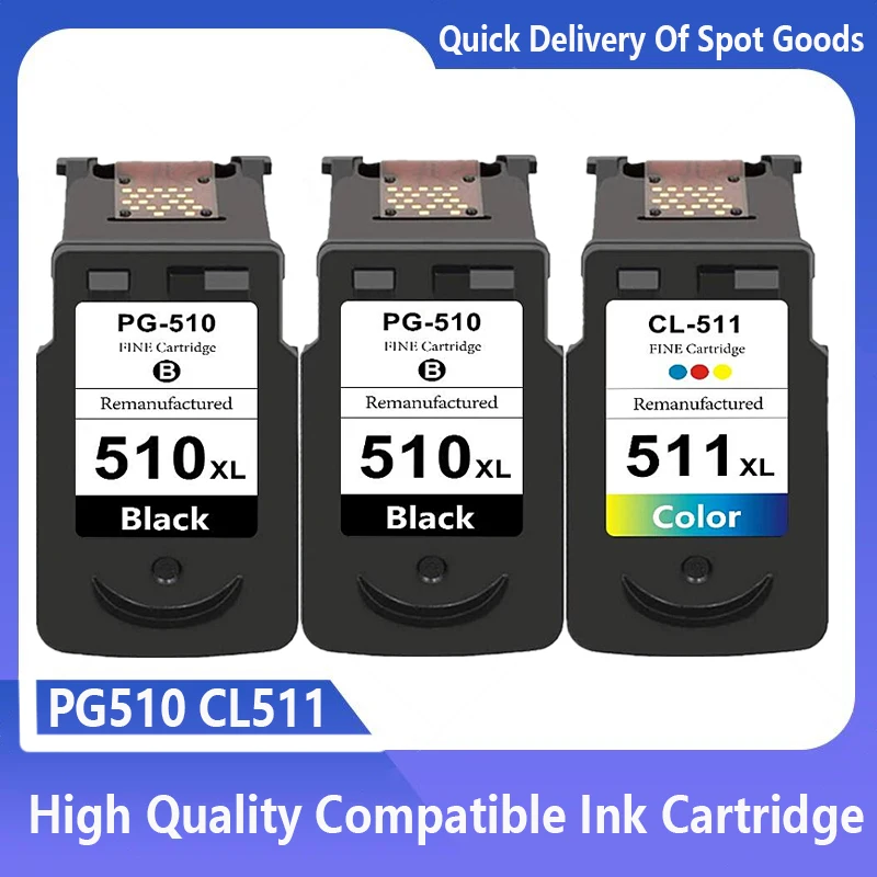 Pg510 Cl511 Sostituzione Per Canon Pg-510 Cl-511 Pg 510 Cl 511 Cartuccia D'Inchiostro Pixma Mp250 Mp280 Ip2700 Mp240 Mp270 Mp480 Mx320
