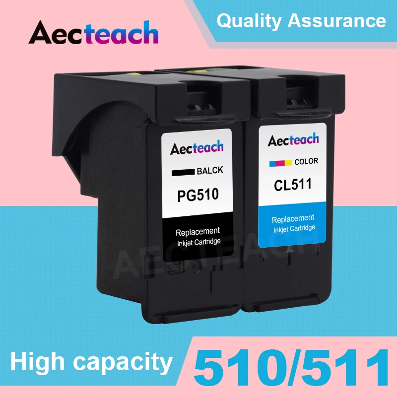 Pg510 Cl511 Sostituzione Per Canon Pg-510 Cl-511 Pg 510 Cl 511 Cartuccia D'Inchiostro Pixma Mp250 Mp280 Ip2700 Mp240 Mp270 Mp480 Mx320