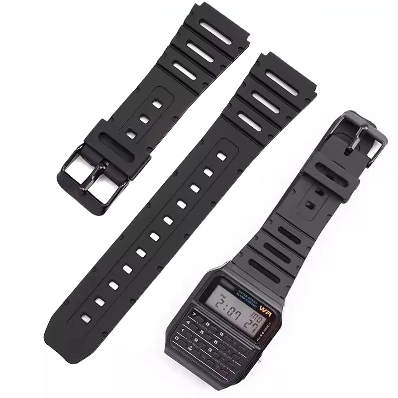 Per Cinturini Casio Accessorise Cinturino Ca-53W Ca-61W Ft-100W W-520U W-720G Tpu Cinturino Morbido 18Mm 20Mm Cinturino Ft100W