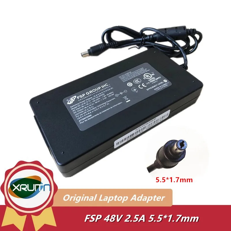 Caricabatterie Adattatore Adattatore Ca Originale 48V 2.5A 120W Fsp Fsp120-Afa Fsp120-Afan2 Per Videoregistratore Hikvision Alimentatore Dvr Poe