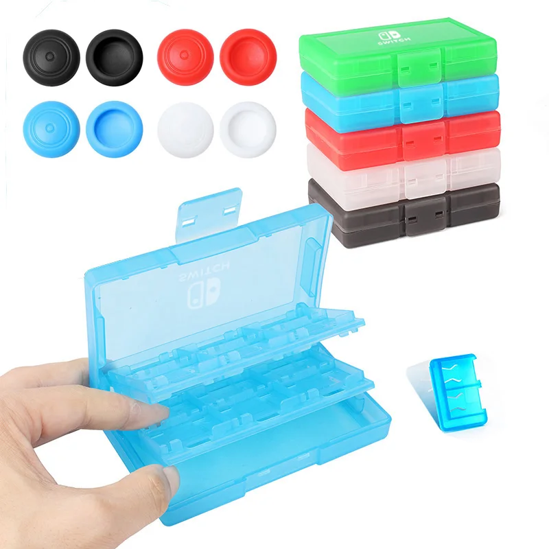 24 In 1 Portable Game Cards Case Shockproof Hard Shell Protective Storage Box For Nintendo Switch Oled Ns Switch Cartridge Cases