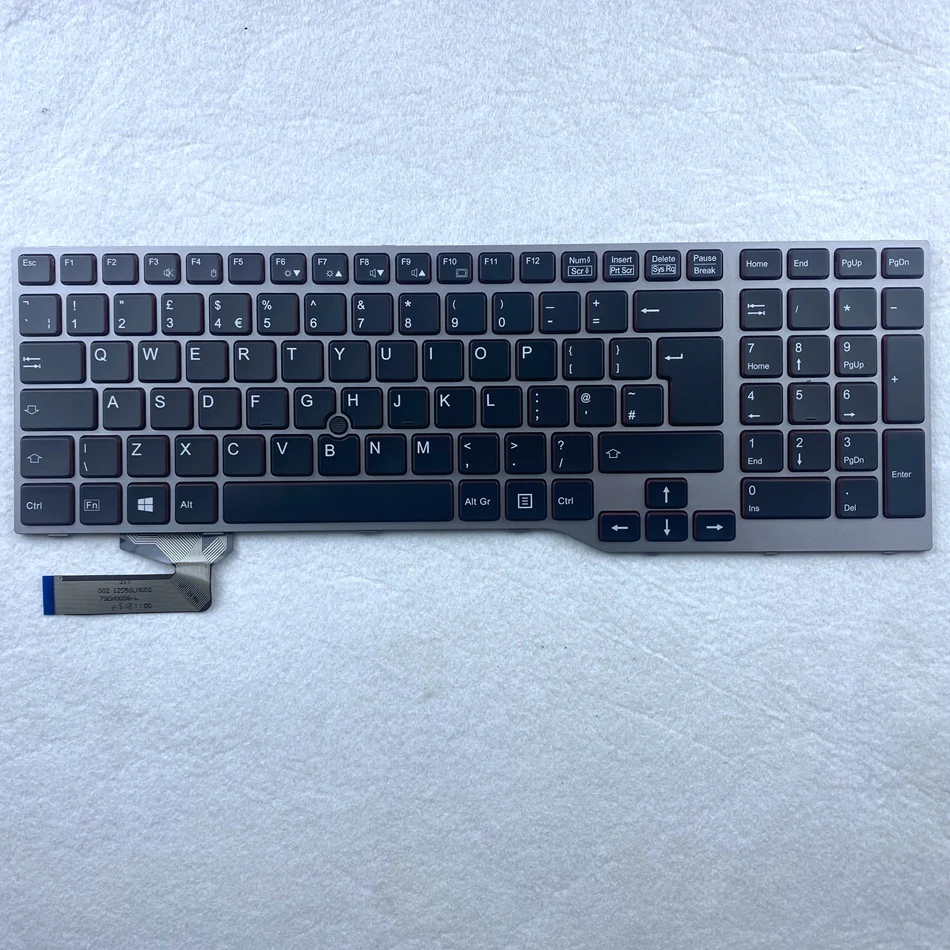 Tastiera Laptop Uk Per Fujistu E754 Lifebook E557 E753 E756 E554 E556 Con Layout Point Uk