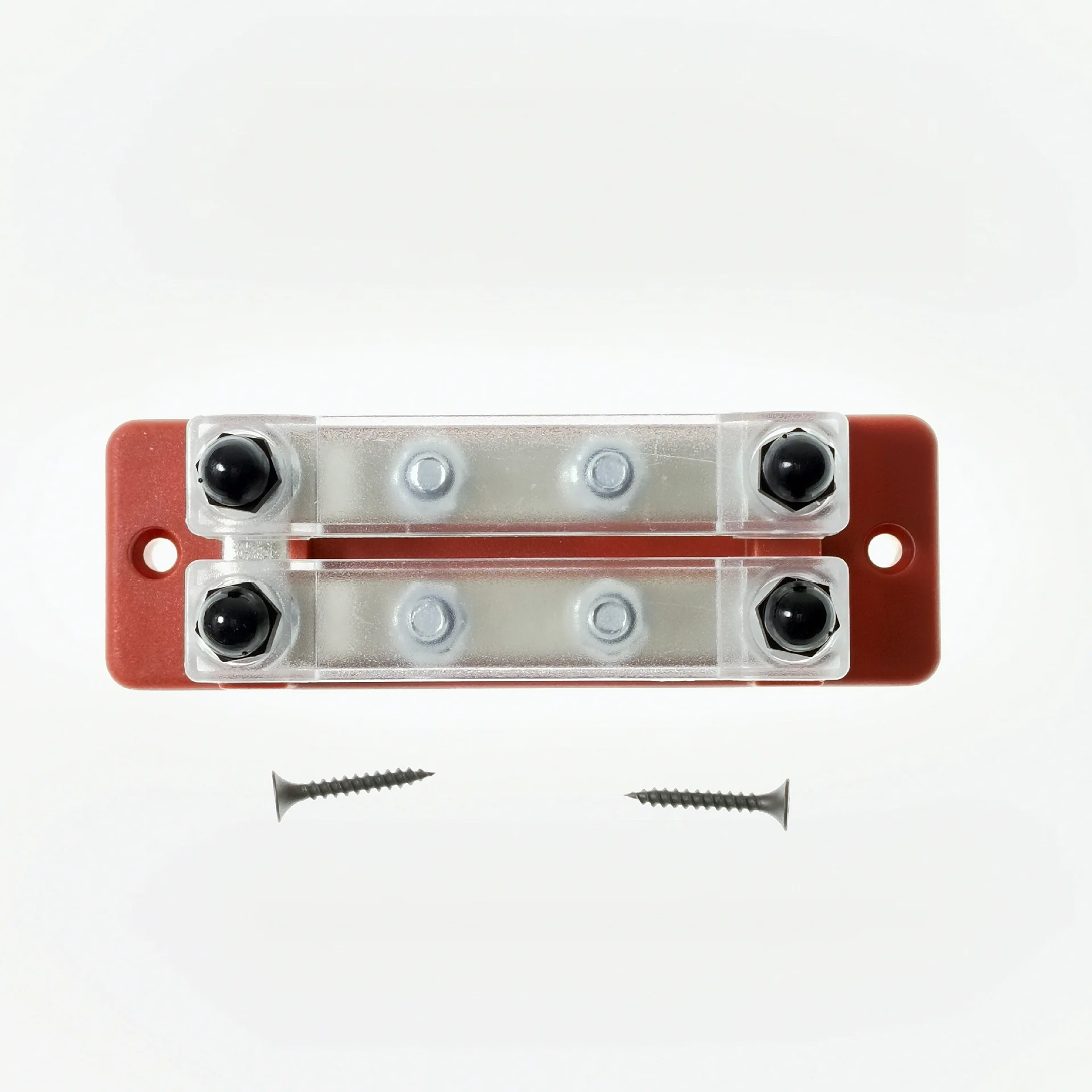 Busbar Rv Yacht 8 Vie 2 + 2 M6 Corrente 250A Doppia Fila Fila Fila Fila Diritta Blocco Con Coperchio