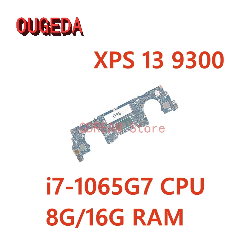 Ougeda Cn-0Grkmn Cn-0N59Rc Cn-08M10C Cn-0Y4Gnj Fdq30 La-H811P Scheda Madre Per Dell Xps 13 9300 Scheda Madre Del Computer Portatile I5/I7 Cpu 8G/16G