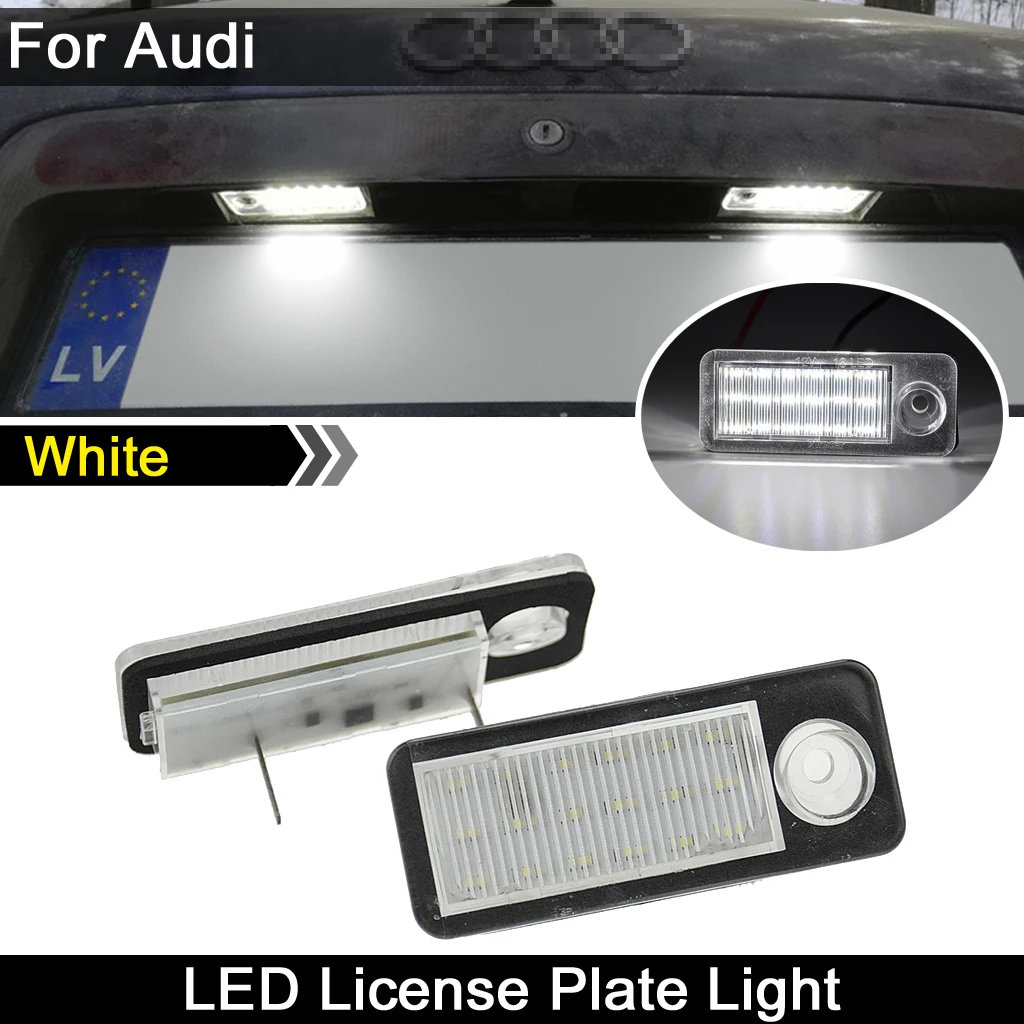 Per Audi Rs6 A6 C5/4B Avant/Wagon 1998-2005 Rs6/Rs6 Plus 2003-2005 Luce Targa A Led Bianca Posteriore