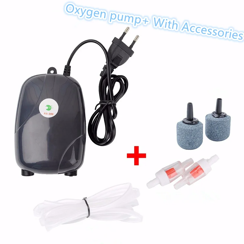 Acquario Pompa Aria Acquario Mini Compressore Silenzioso Singola Doppia Uscita Pompe Ossigeno Acquari Accessori Acquatici 220V 3W 5W