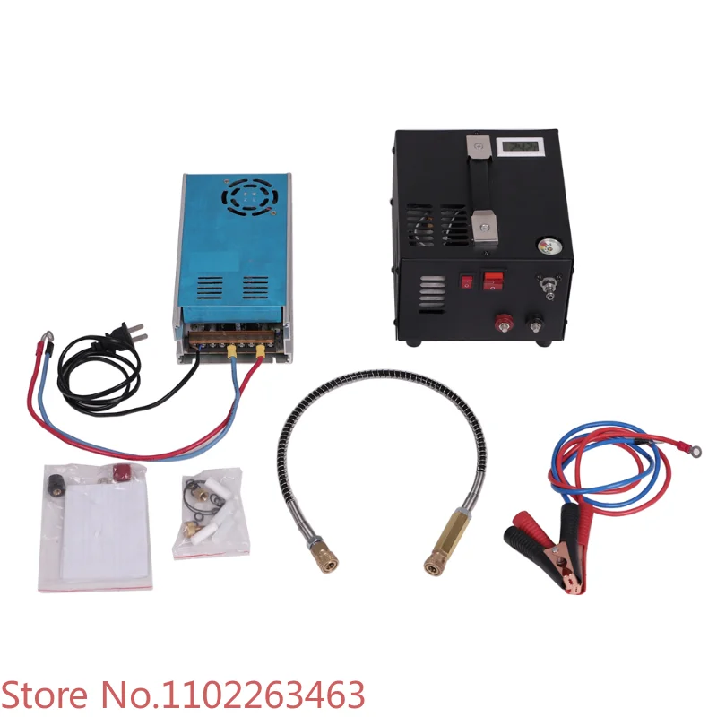 Vendita Calda Mini Compressore D'Aria Portatile 12V Pcp 4500 Psi Con Alimentatore 110V 220V