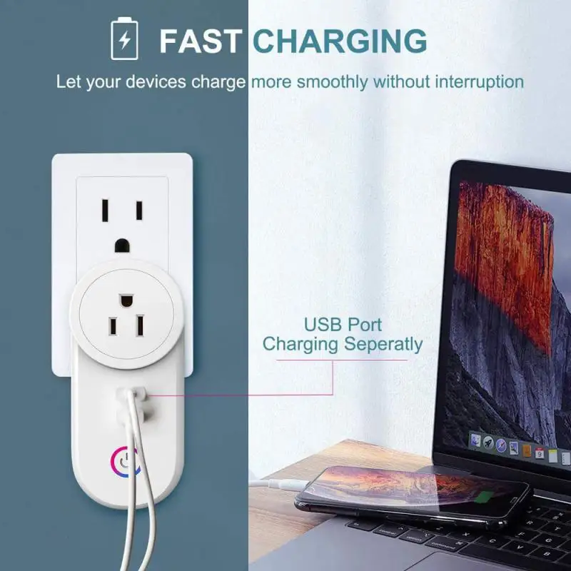 New Matter Wifi Smart Plug Socket Eu Us Au Uk 16A Power Smart Plug Controllo Vocale Funziona Con Apple Homekit Alexa Google Home